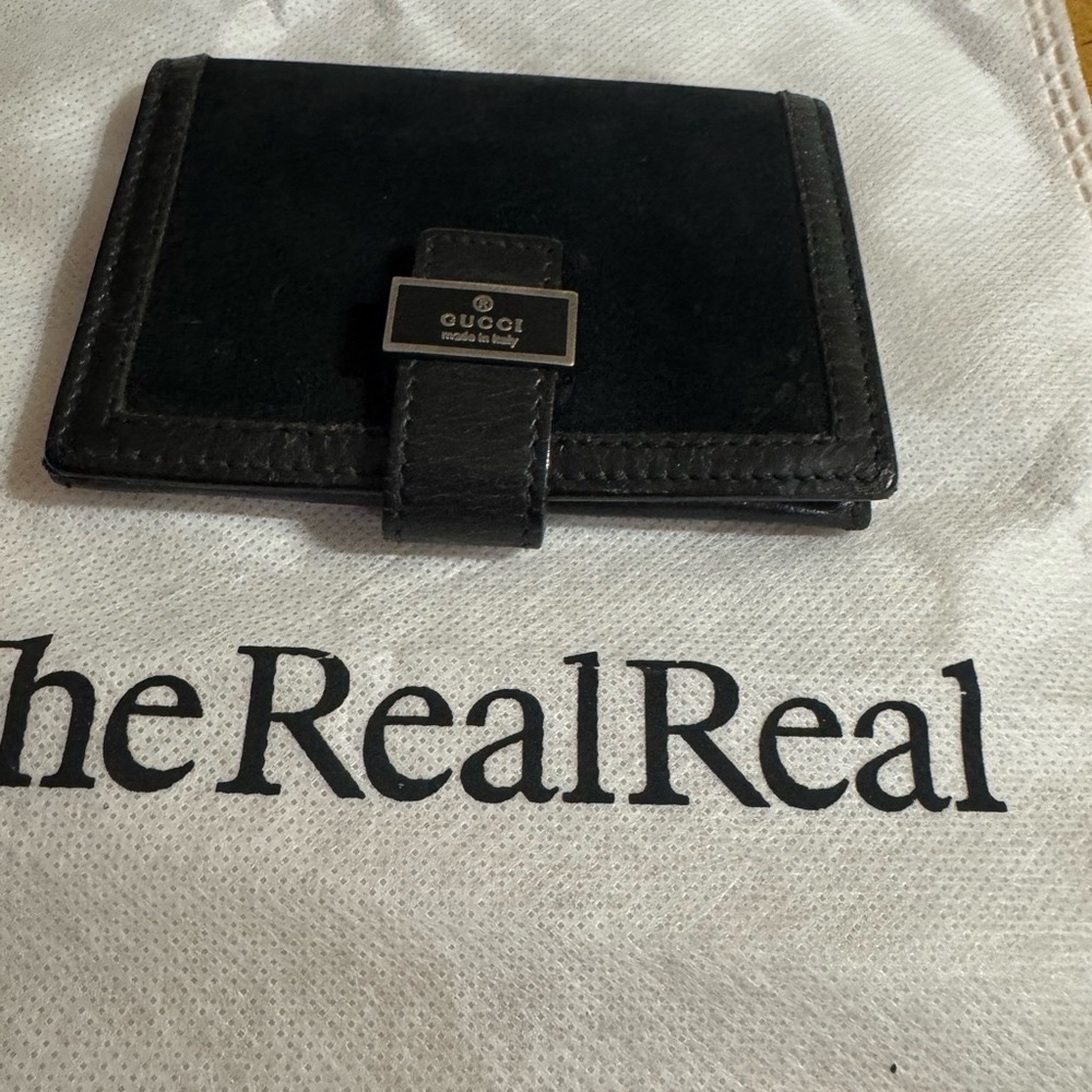Gucci Black Leather vintage Wallet